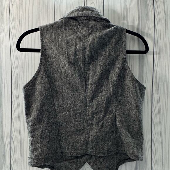 Vintage y2K Urban Behavior Gray Suit Vest Size L cotton Wool - Picture 4 of 7